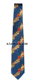 Mens Necktie - Jerusalem Design by aJudaica