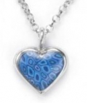 Tiny Blue Heart Charm