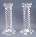 Spiral Glass Candlesticks
