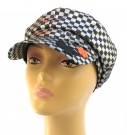 Womens Metallic Silver and Black Cap by aJudaica