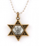 Israeli Army Star of David Bronze Pendant - Air Force