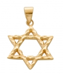 Textured Star of David Pendant