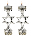 Jerusalem Star of David Candlesticks