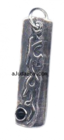 Sterling Silver Pendant - Mezuzah Case by aJudaica