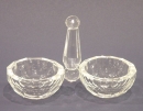 Crystal Salt and Pepper Dish