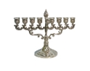 Nickel Flame design Menorah