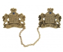 Antique Gold Plated Lions Tallit Clips
