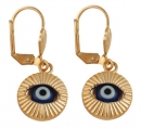Gold Filled "Evil Eye" Protection Earrings