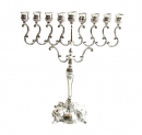 Large Silver Plated Menorah (Hanukia)