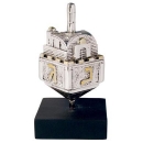 Silver and Gold Plated Figurine Dreidel