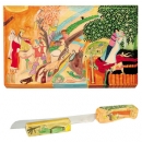 Figures Challah Board & Challah Knife + Stand