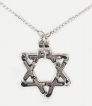 Silver Star of David Pendant