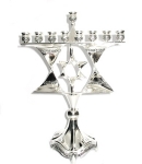 Nickel Magen David Menorah Hanukia