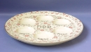 Pink Flower design Ceramic Passover Seder Plate