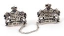 Antique Silver Plated Lions Tallit Clips