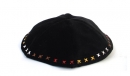 Hand Decorated Multicolor X Velvet Kippah