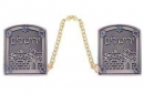 Jerusalem Tallit Clips - Pewter
