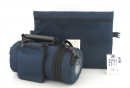 Dark Blue Tefillin Carrier with Tallit bag