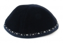 Hand Decorated "Diamond" Velvet Kippah