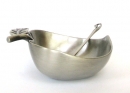 Pewter Apple Honey Dish