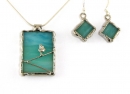 Hand made necklace & earrings set by Sivan