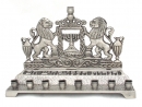 Lions Brass Hanukkah Menorah