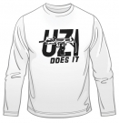 Uzi Does It Long Sleeved T-Shirt by aJudaica