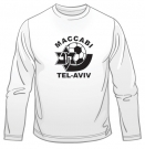 Maccabi Tel Aviv Soccer Long Sleeved T-Shirt by aJudaica