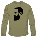 Herzl Long Sleeve T-Shirt by aJudaica
