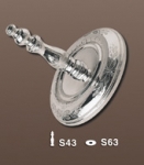 Sefer Torah Silver Roller Plates and Handles