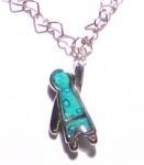 Tiny Turquoise Boy Charm