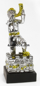 Hasid blowing a Shofar Figurine by aJudaica