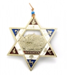 Star of David with Jerusalem Background