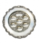 Round Pewter Passover Plate