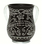 Black Oriental design Wash Cup