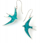 Turquoise Swallow Earrings