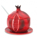 Pomegranate Ceramic Honey Dish
