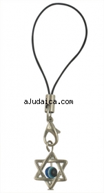 Star of David "eye" cellphone charm by aJudaica
