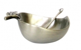 Pewter Apple Honey Dish
