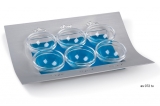 Adi Sidler Silver-Blue Contemporary Seder Plate