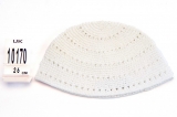 White Frik Kippah with holes