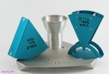 Turquoise Aluminum Havdalah Set by Shraga Landesman