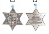 English Pewter Star of David with Choshen Stones