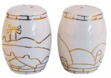 Ceramic "Jerusalem" design Salt and Pepper Shakers
