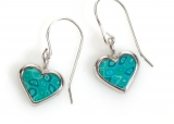 Turquoise Heart Earrings