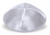 Silver Satin Kippah