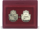 Hamsa Tallit Clips with Jerusalem Design