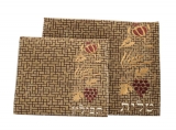 Cloth Pomegranate and Grape Tallit and Tefillin Bag Set