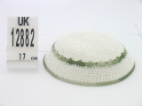 C KNITTED KIPPAH - BLACK  AROUND