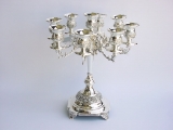Silver Plated Nine Arm Candelabra